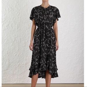 Zimmermann - Floral Silk Midi Dress (US 4)